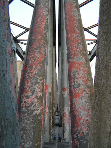 Overdag op de spoorbrug over het Albertkanaal bij Lixhe 2006