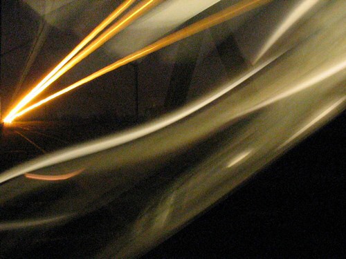 Lights of a intercity train