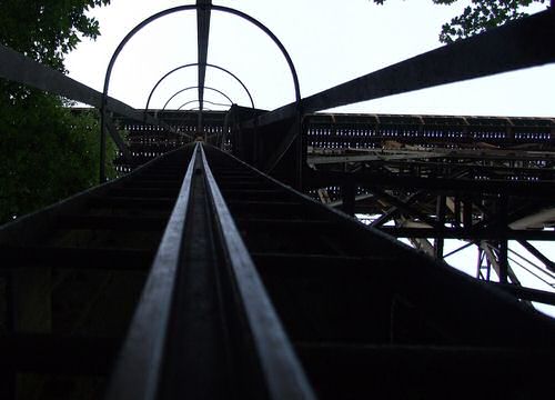 Müngstener Brücke, climbing stairs