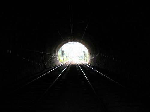 The exit of the tunnel