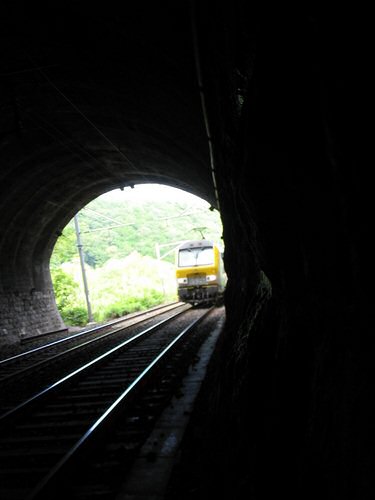 Train in the tunnel of Gendron