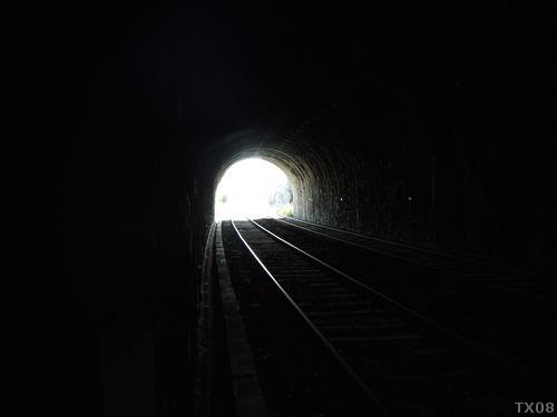 Inside the tunnel