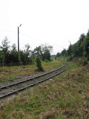 Point where the industry-railway branches from railway 24
