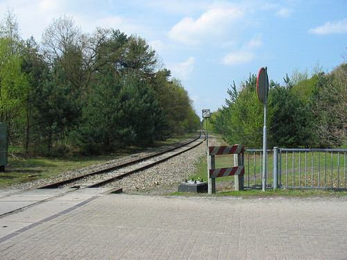 Spoorwegovergang bij de Meinweg