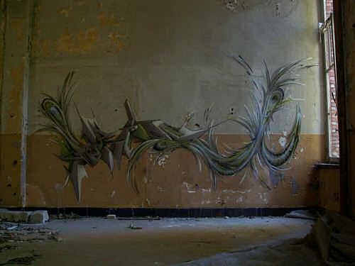 Graffiti op de muur