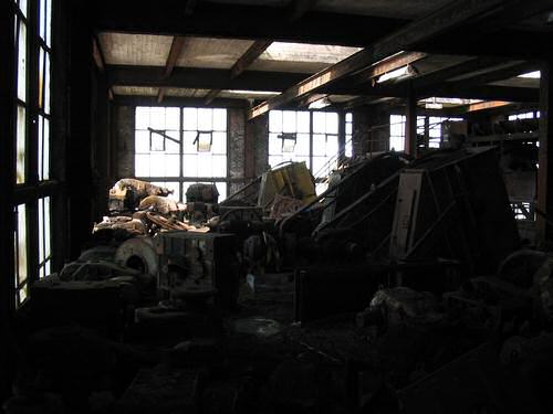 Junk in the coal processing plant