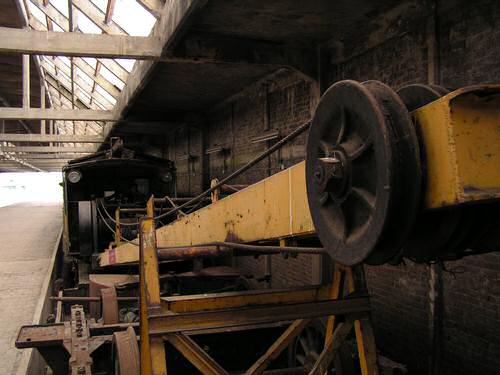 An old railway crane, station of Montzen
